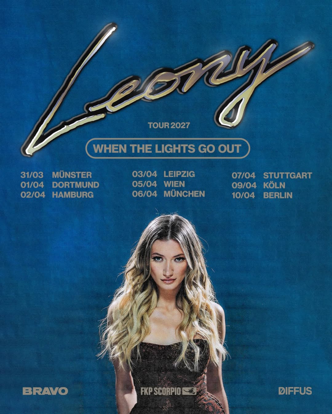 Leony When The Lights Go Out Tour Poster 2026–2027